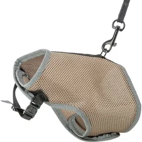 Postroj VESTA s vodítkem pre mačku 24-42 cm/1,20 m, šedobéžová